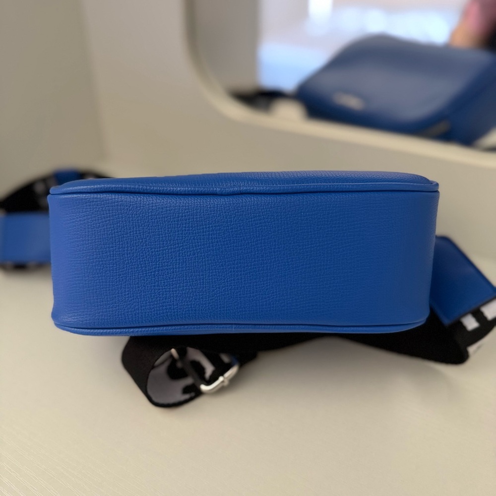 Karl Lagerfeld Paris Maybelle Crossbody - Cobalt Blue - Logo Strap - Picture 5 of 12